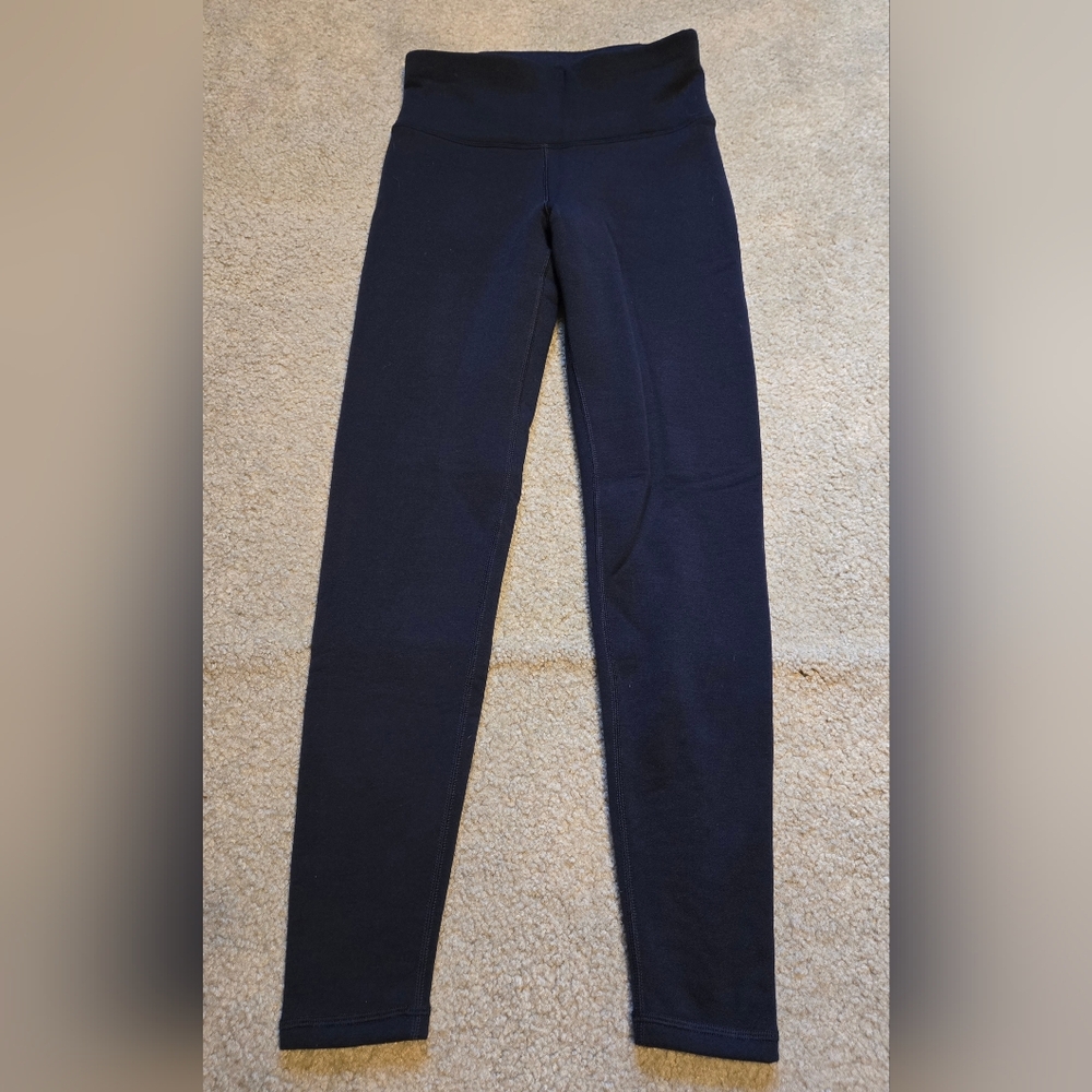 Athleta Women's Altitude Tight In Polartec Power Stretch Navy Size XS